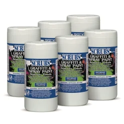 Discount 10 in. x 12 in. Graffiti and Paint Remover Towels (6/Carton) Cleaning & Janitorial Supplies