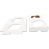 Sale 7.88 in. x 3.88 in. x 0.88 in. 2-Cupcake Paper Holder Inserts - White/Brown (200/Bundle) Tabletop And Serveware