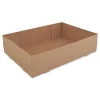 Clearance 13.5 in. x 9.88 in. x 3.38 in. Kraft Paper Donut Trays - Brown (150/Carton) Tabletop And Serveware