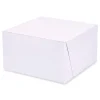 New 7 in. x 7 in. x 4 in. Paper Standard Bakery Boxes - White (250/Carton) Tabletop And Serveware