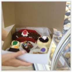 Hot 8 in. x 2.5 in. x 8 in. Standard Paper One-Piece Non-Window Bakery Boxes - White (250/Bundle) Tabletop And Serveware