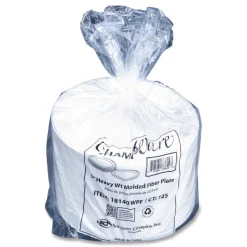 New ChampWare Molded Fiber Tableware, Molded Fiber Plate, 9-in dia, White, 125 Plates/Sleeve, 4 Sleeves/Carton Tabletop And Serveware