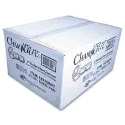 ChampWare Molded-Fiber Clamshell Containers, 9 x 9 x 3, White, 100/Sleeve, 2 Sleeves/Carton Tabletop And Serveware