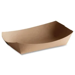 Hot SCH 0529 Eco Food Trays with 5-lb. Capacity - Brown Kraft (500/Carton) Tabletop And Serveware