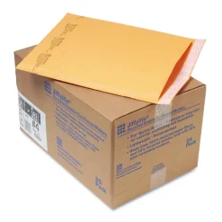 #4 Barrier Bubble Air Cell Cushion Self-Adhesive Closure 9.5 in. x 14.5 in. Jiffylite Self-Seal Bubble Mailer - Brown Kraft (25/Carton) Mailing, Packing & Shipping