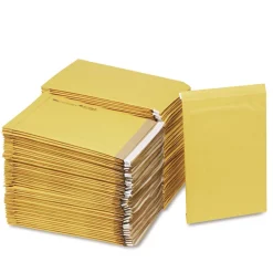 Hot Jiffy #5 Paper Padding Self-Adhesive Closure 10.5 in. x 16 Padded Mailer - Golden Kraft (100/Carton) Mailing, Packing & Shipping