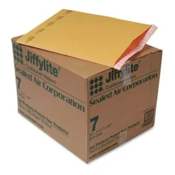 Outlet Jiffylite #7 Barrier Bubble Air Cell Cushion Self-Adhesive Closure Self-Seal 14.25 in. x 20 in. Bubble Mailer - Brown Kraft (50/Carton) Mailing, Packing & Shipping