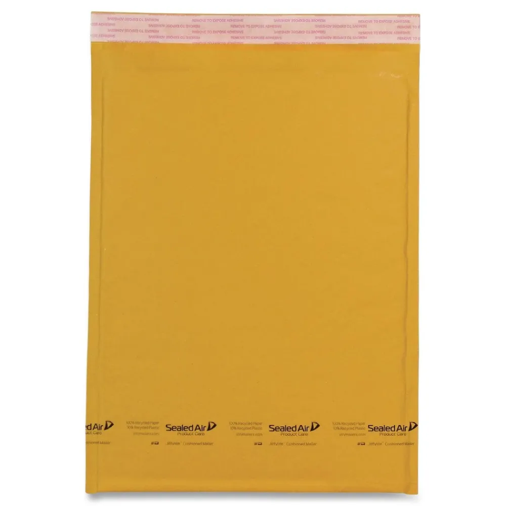 Discount Jiffylite 7.25 in. x 12 in. No. 1 Barrier Bubble Air Cell Cushion Self-Seal Bubble Mailer - Brown Kraft (100/Carton) Mailing, Packing & Shipping