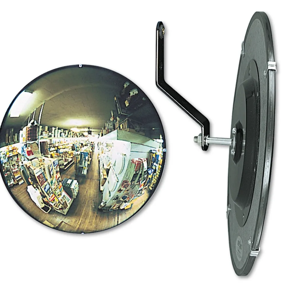 Best 18 in. Diameter 160 degree Circular Convex Security Mirror Jobsite Accessories