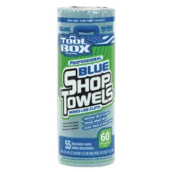 Outlet 1-Ply 11 x 9.4 TOOLBOX Shop Towels - Blue (30/Carton) Cleaning & Janitorial Supplies