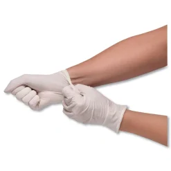 Stretch Vinyl Examination Gloves - Medium, Cream (1000/Carton) Cleaning & Janitorial Supplies