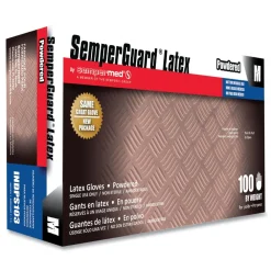 Latex Powdered Gloves - Medium Cream (100/Box) Cleaning & Janitorial Supplies