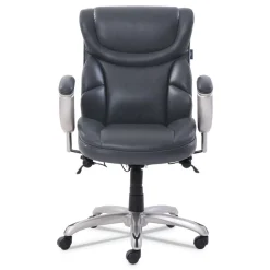 Best 18.75 in. to 21.75 in. Seat Height Supports Up to 300 lbs. Emerson Task Chair - Gray Seat/Back, Silver Base Office Furniture & Lighting