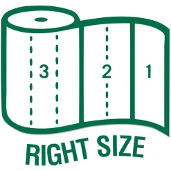 Best 13722 100% Recycled 11 in. x 5.4 in. 2-Ply Paper Kitchen Towel Rolls - White (156 Sheets/Roll, 24 Rolls/Carton) Paper & Dispensers