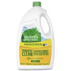 Online 70 oz. Bottle Natural Automatic Dishwasher Gel - Lemon (6/Carton) Cleaning & Janitorial Supplies