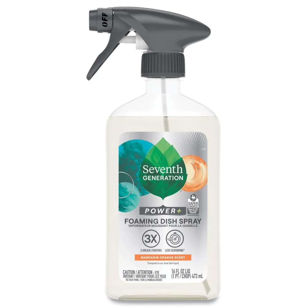 Outlet 16 oz. Bottle Foaming Dish Spray - Mandarin Orange Scent (6/Carton) Cleaning & Janitorial Supplies