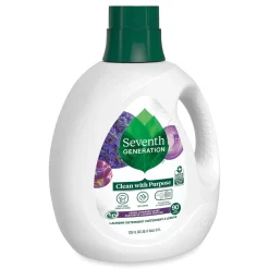 Clearance 135 oz. Bottle Natural Liquid Laundry Detergent - Fresh Lavender (4/Carton) Cleaning & Janitorial Supplies