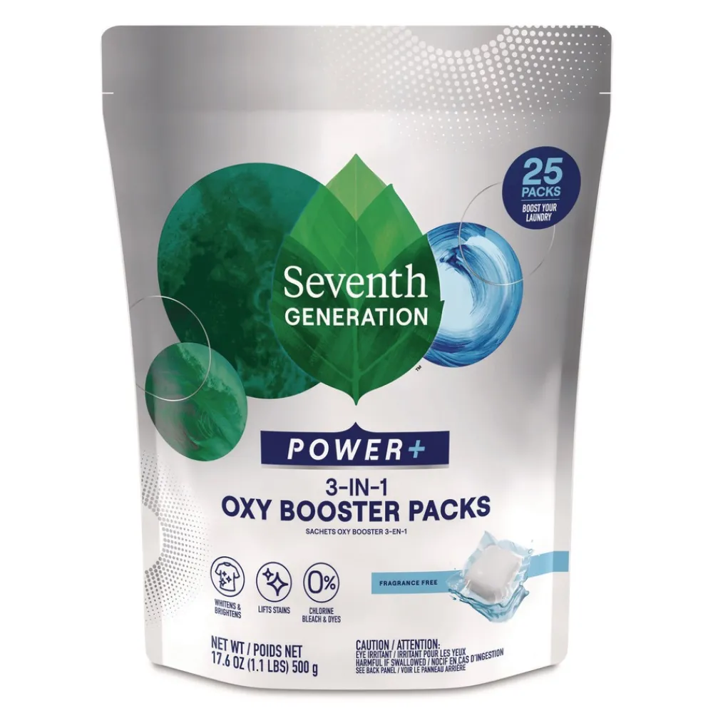 New 17.6 oz PowerPlus 3-in-1 Oxy Booster Packs - Fragrance-Free (6/Carton) Cleaning & Janitorial Supplies