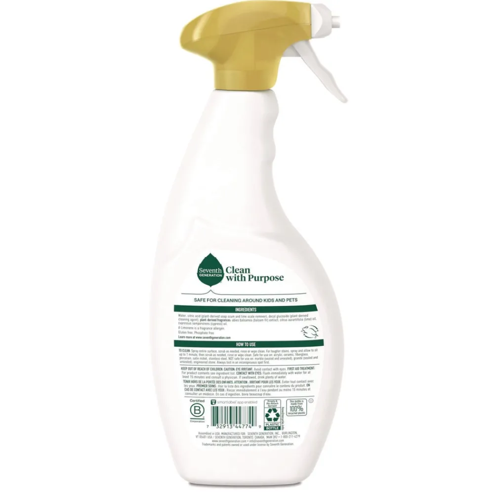 Online 26 oz Tub and Tile Cleaner Spray Bottle - Emerald Cypress and Fir Scent (8/Carton) Cleaning & Janitorial Supplies