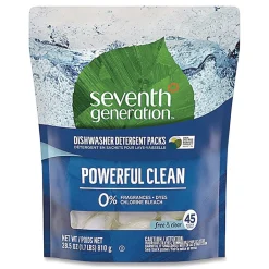 Online Natural Automatic Dishwasher Detergent Packs - Free and Clear (5/Carton) Cleaning & Janitorial Supplies