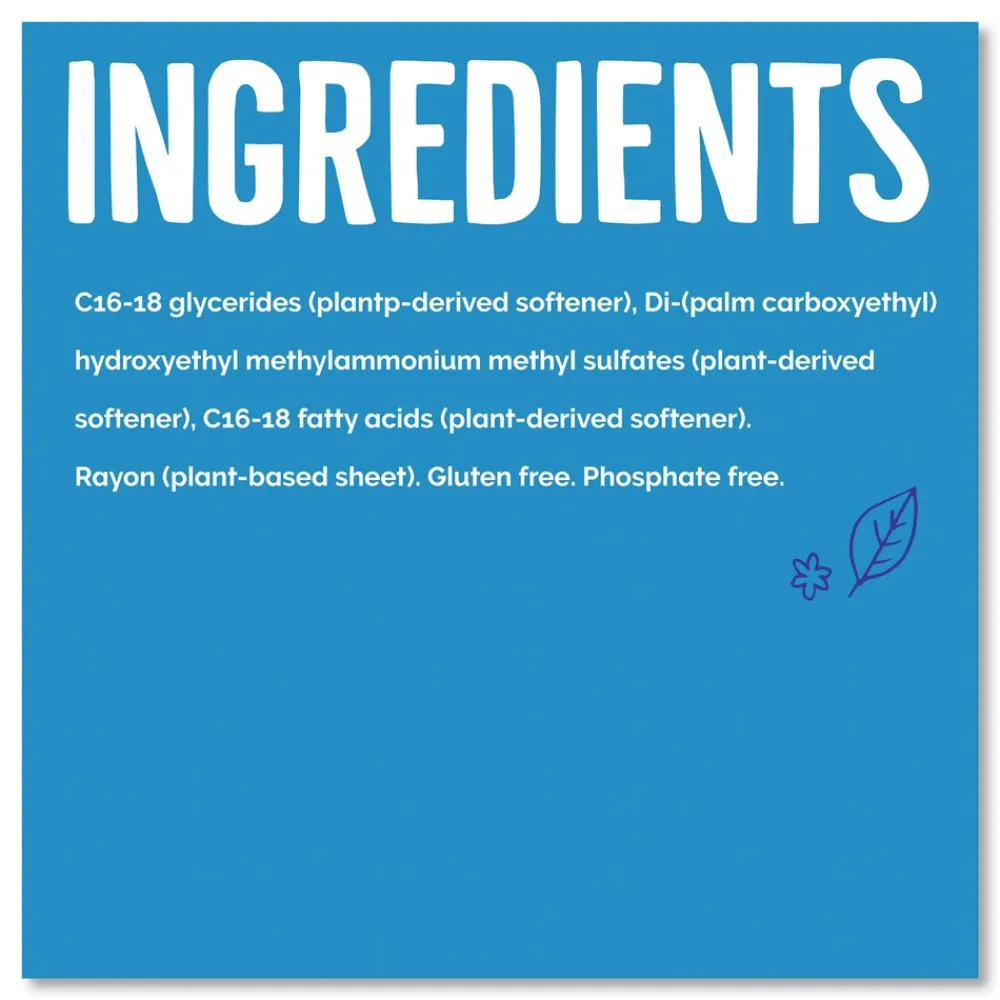 New Natural Fabric Softener Sheets - Unscented Cleaning & Janitorial Supplies