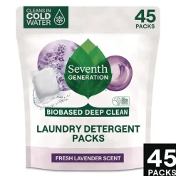 Natural Laundry Detergent Powder Packs - Lavender Scent (8/Carton) Cleaning & Janitorial Supplies
