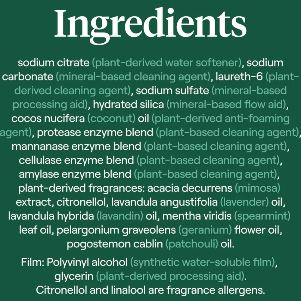 Natural Laundry Detergent Powder Packs - Lavender Scent (8/Carton) Cleaning & Janitorial Supplies