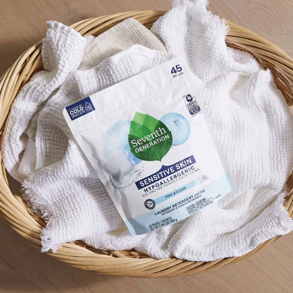 Online Powder Natural Laundry Detergent Packs - Unscented (8/Carton) Cleaning & Janitorial Supplies