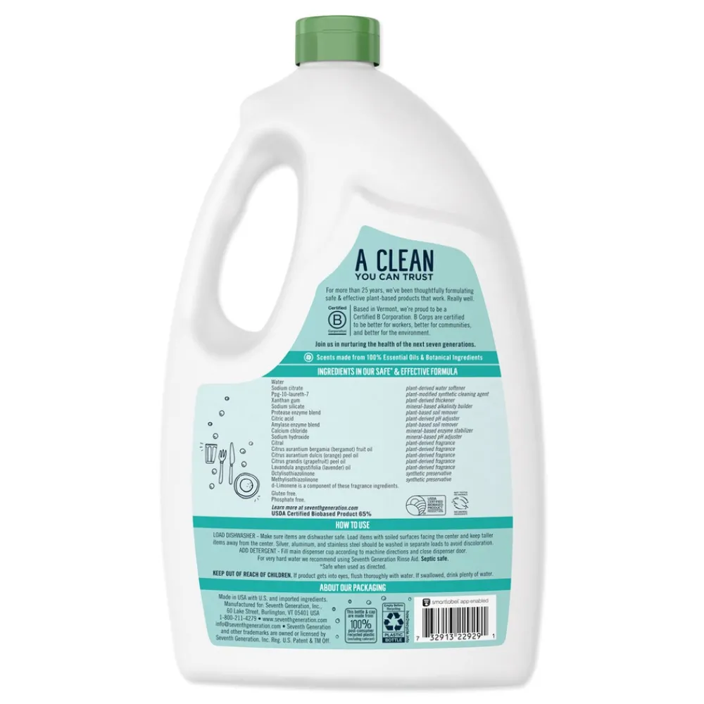 Discount Ultra Power Plus 65 oz. Natural Auto Dishwasher Gel - Fresh Citrus (6/Carton) Cleaning & Janitorial Supplies