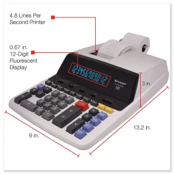 New Black/Red Print 4.8 Lines/Sec Two-Color Printing Calculator Office Electronics & Batteries