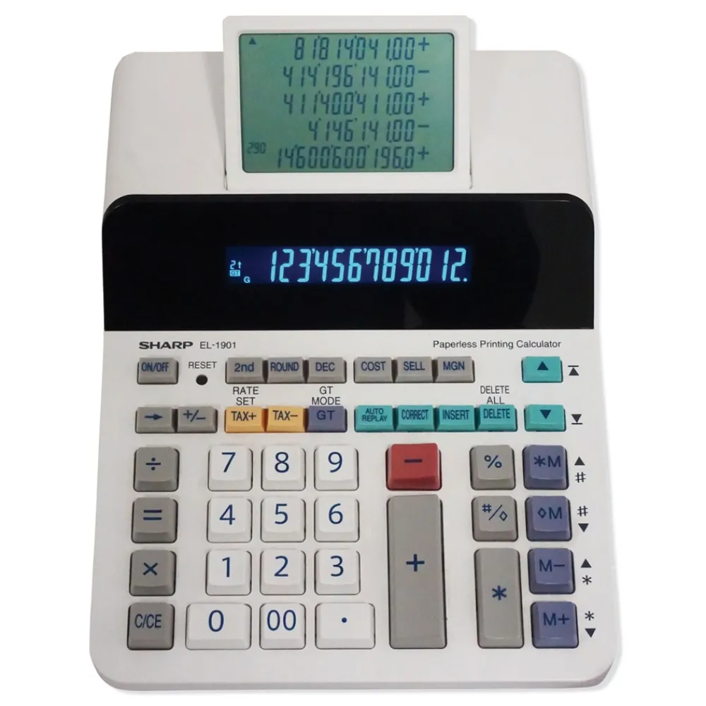 New Paperless Printing Calculator with Check and Correct Office Electronics & Batteries