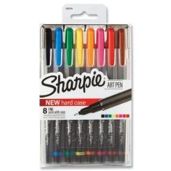 Discount Art Pen Fine 0.4 millimeter Stick Porous Point Pen - Assorted Ink/Barrel Colors (1-Set) Pens, Pencils & Markers