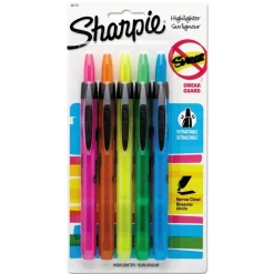Sale Chisel Tip Retractable Highlighters - Assorted Ink/Barrel Colors (1-Set) Pens, Pencils & Markers