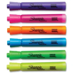 Hot Chisel Tip Tank Style Highlighters - Assorted Ink Colors/Assorted Barrel Colors (12/Pack) Pens, Pencils & Markers