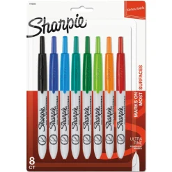 Discount Extra-Fine Needle Tip Retractable Permanent Marker - Assorted Colors (1-Set) Pens, Pencils & Markers