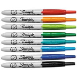 Discount Extra-Fine Needle Tip Retractable Permanent Marker - Assorted Colors (1-Set) Pens, Pencils & Markers