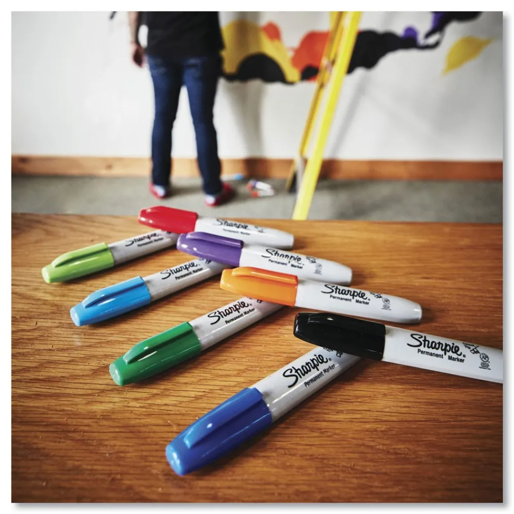 Discount Medium Chisel Tip Permanent Marker - Black (1-Dozen) Pens, Pencils & Markers