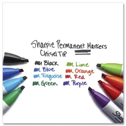 Discount Medium Chisel Tip Permanent Marker - Black (1-Dozen) Pens, Pencils & Markers