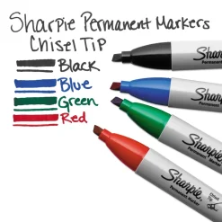 Outlet Medium Chisel Tip Permanent Marker - Blue (1-Dozen) Pens, Pencils & Markers
