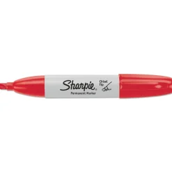 New Medium Chisel Tip Permanent Marker - Red (1-Dozen) Pens, Pencils & Markers