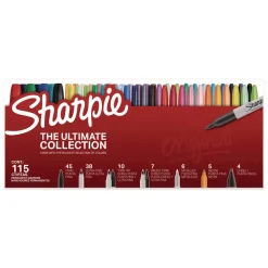 Outlet Permanent Markers Ultimate Collection - Assorted Tip Sizes/Types/Assorted Colors (115/Pack) Pens, Pencils & Markers