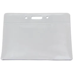 Clearance 2.13 in. x 3.38 in. Horizontal Badge Holder - Clear (12/Pack) Paper Clips, Binder Clips, & Fasteners