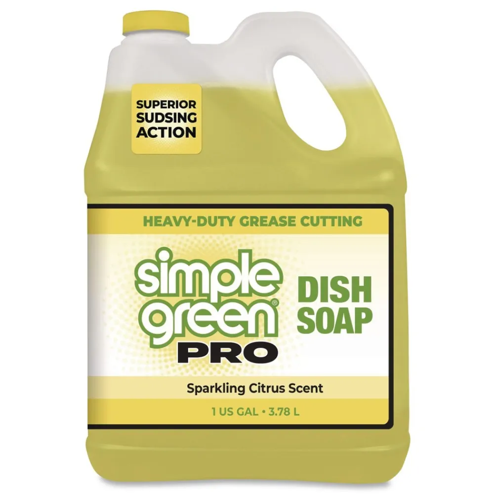 Outlet 1 Gallon Pro Dish Soap - Sparkling Citrus Scent (4/Carton) Cleaning & Janitorial Supplies