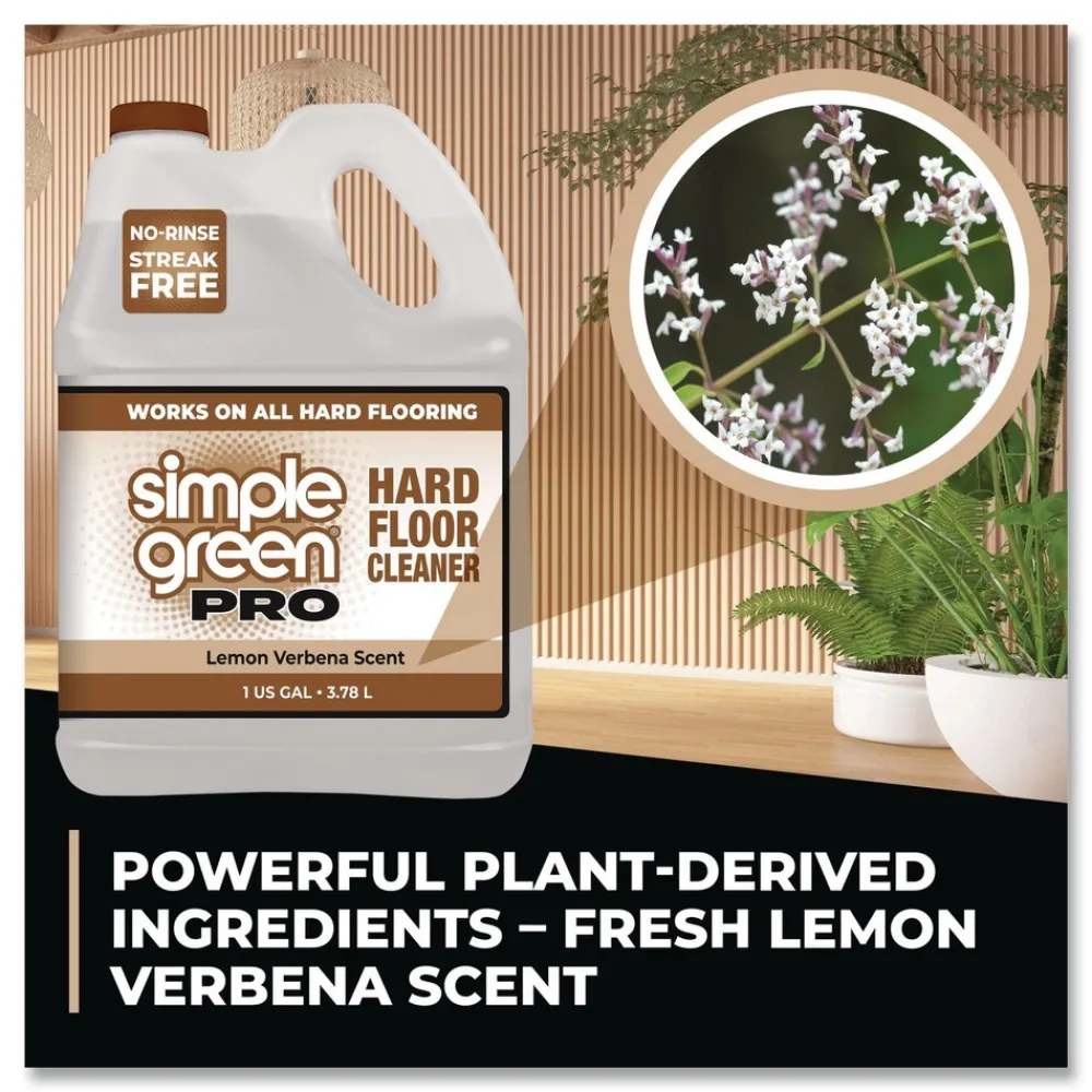 Sale 1 Gallon Pro Hard Floor Cleaner - Lemon Verbena (4/Carton) Cleaning & Janitorial Supplies