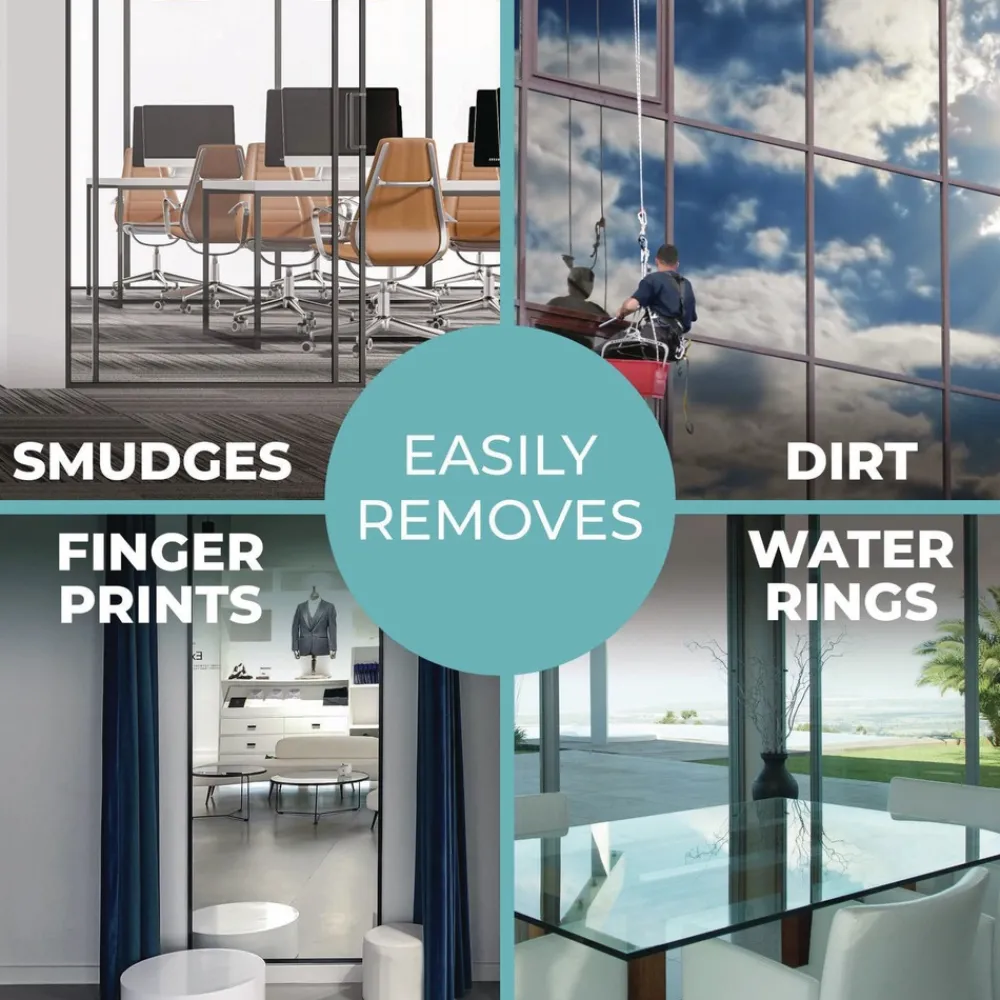 Hot Clean Building 1-Gallon Glass Cleaner Concentrate - Unscented (2/Carton) Cleaning & Janitorial Supplies