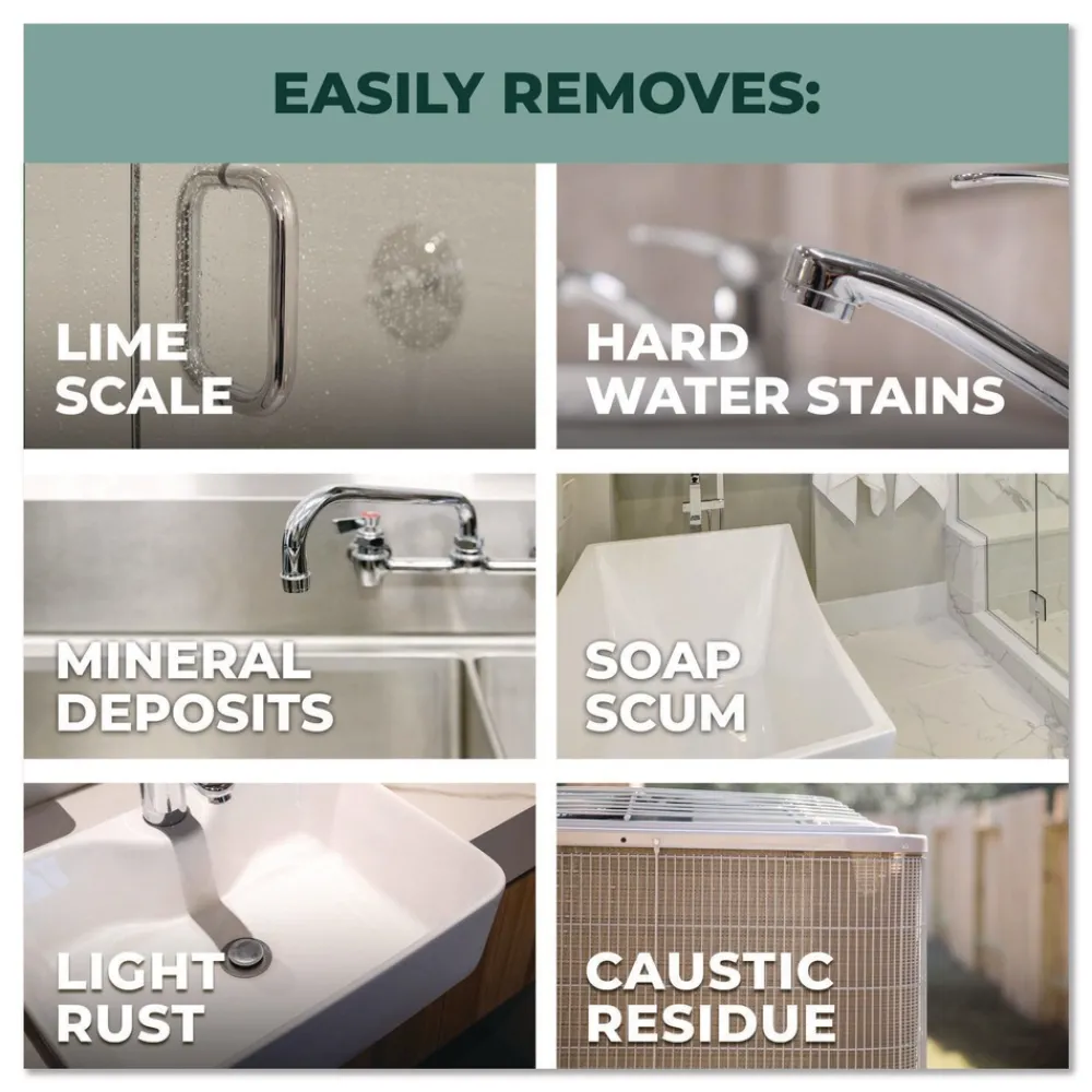 Hot Lime Calcium Surface Residue Remover, 1 gal Bottle, 6/Carton Cleaning & Janitorial Supplies