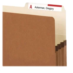 Sale 73085 1.75 in. Expansion Letter Size Redrope Drop Front File Pockets with 2/5-Cut Guide Height Tabs (25/Box) Filing & Folders