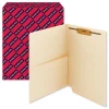 Clearance 0.75 in. Expansion 1 Fastener Letter Size Interior Front-Cover Pocket Heavyweight End Tab Fastener Folders - Manila (50/Box) Filing & Folders
