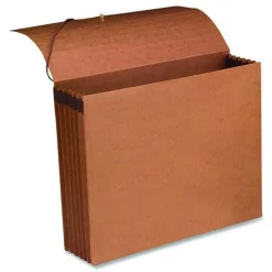 Online 5.25 in. Expansion 1 Section 100% Recycled Redrope Wallets - Letter Size, Redrope (10/Box) Filing & Folders