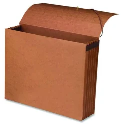 Online 5.25 in. Expansion 1 Section 100% Recycled Redrope Wallets - Letter Size, Redrope (10/Box) Filing & Folders